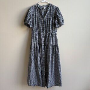 Gap x DOEN Gingham Maxi Dress (Slip Included) - Size Small